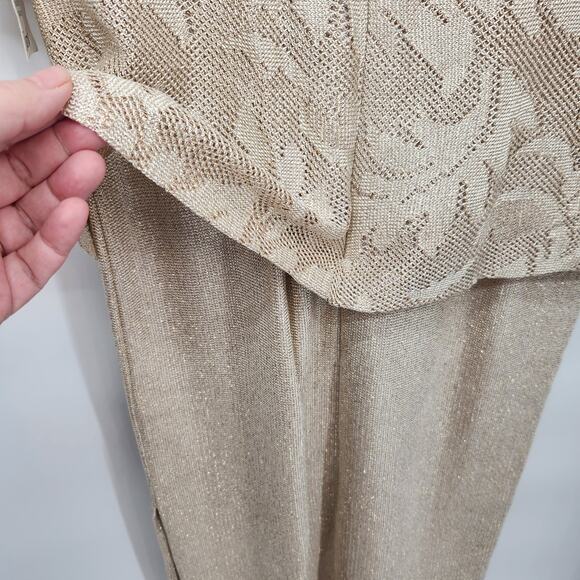 NWT En Francais by Huey Waltzer Formal Metallic Cocktail Maxi Women's Dress 4P - Picture 11 of 14